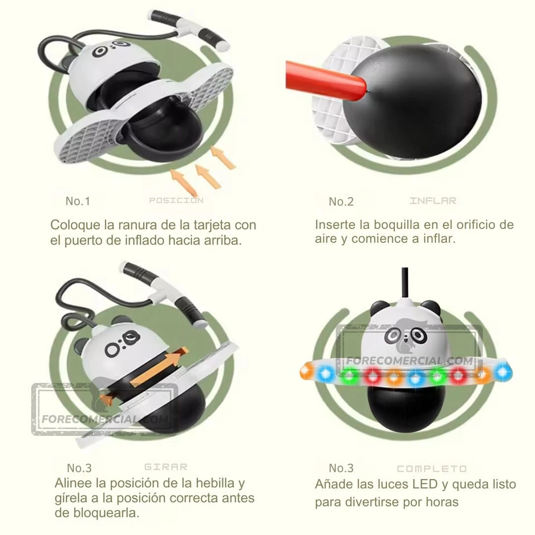 JUMPI BALL + Inflador y Luces Led